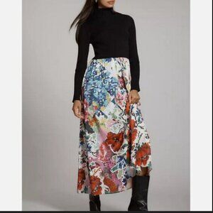 Anthropologie - The Thea Long-Sleeve Twofer Maxi Dress